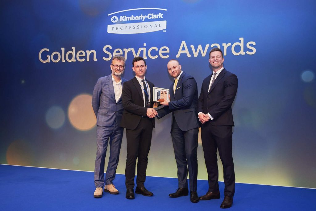 Golden Service Awards Hospitality Award winner Derrycourt, NRH, National Rehabilitation Hospital, Hugh Dennis, and Craig Bowman