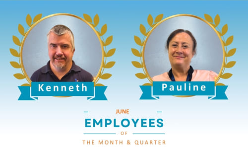 June employees of the month and quarter